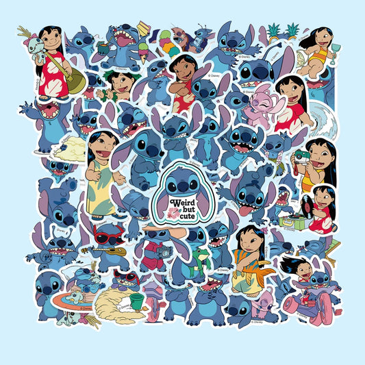 Sticker Pack – 50× Lilo & Stitch – Waterproof Vinyl Set