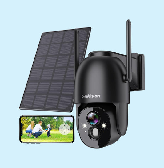Security Camera – Solar Powered – Full-Color Night Alerts