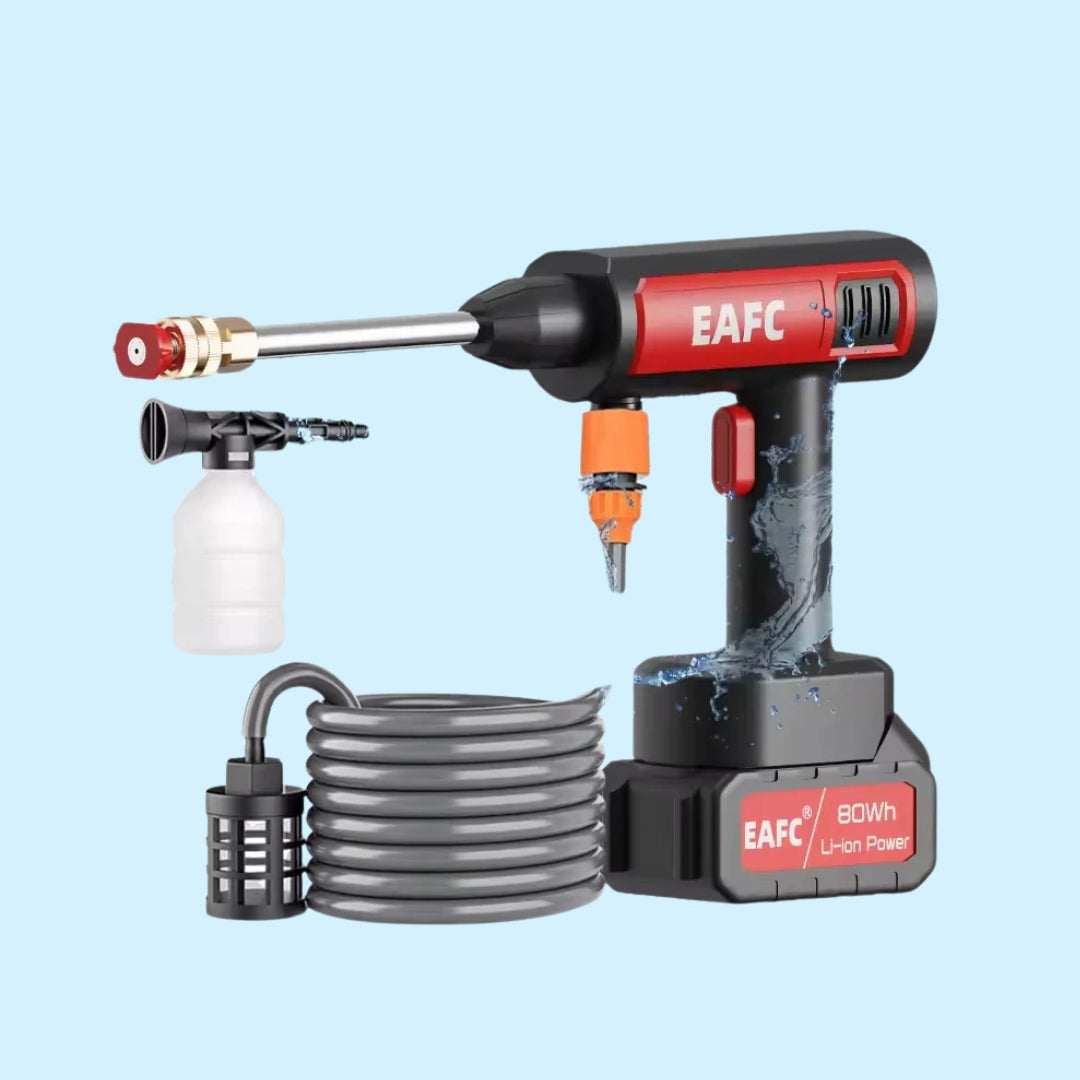 Nettoyeur haute pression – Sans fil, fonctionne avec seau – 600 PSI, nettoyage partout