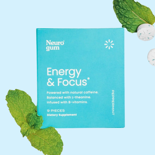 Focus Gum – Cold-Compressed Formula – Clean Energy in 10 Minutes