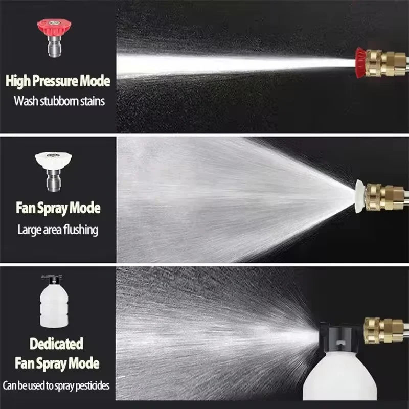 Nettoyeur haute pression – Sans fil, fonctionne avec seau – 600 PSI, nettoyage partout